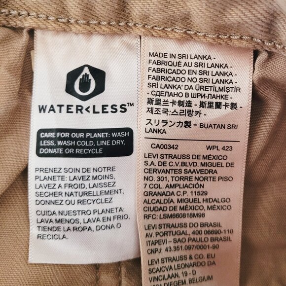 Levi's 501 High Rise Shorts in Beige Tan 56327-0399 BNWT - Size 27 - Picture 8 of 13